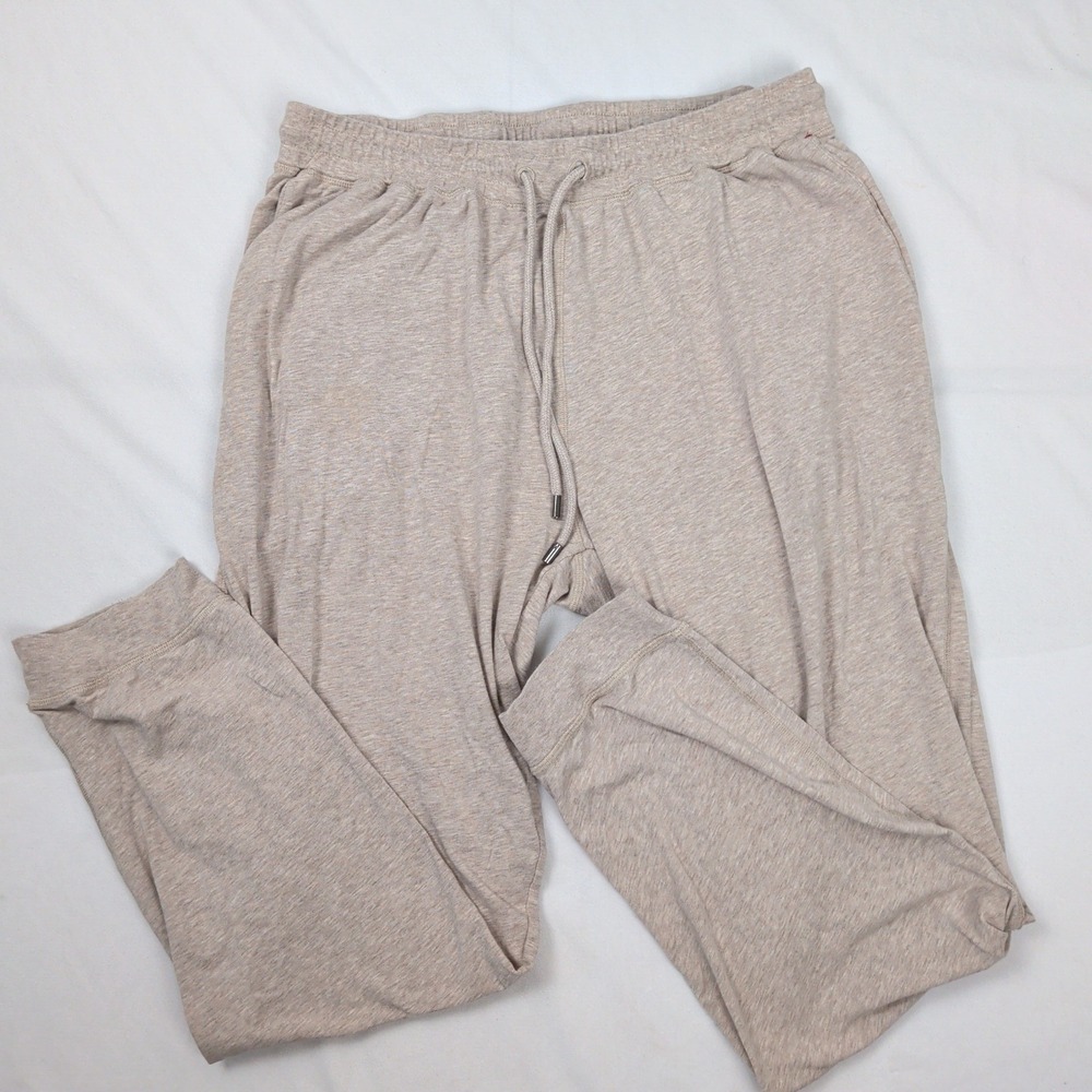 Daniel Buchler New York Mens XXL Oatmeal Beige Cotton Modal Lounge Jogger Pants